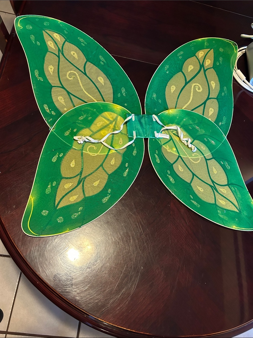 Green Fairy Butterfly Wings Costume Accessory